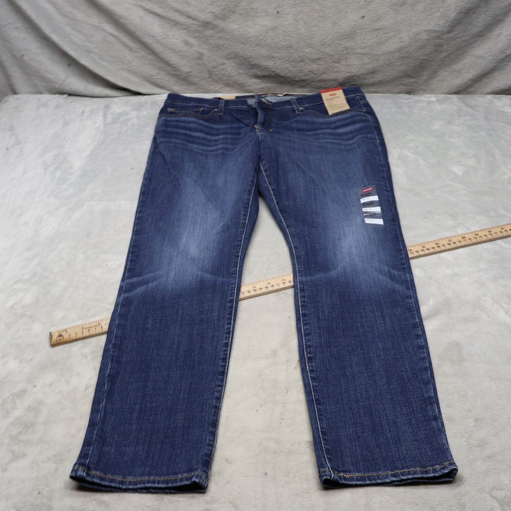 Levis Jeans Womens 18W M Dark Wash 311 Shaping Skinny Stretch Mid Rise 34x31 NEW